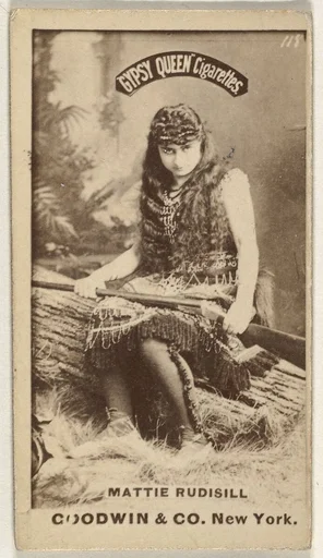 Mattie Rudisill, from the Actors and Actresses series (N171) for Gypsy Queen Cigarettes