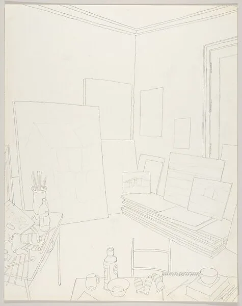 Artist's Studio Havana 1959 — Emilio Sanchez