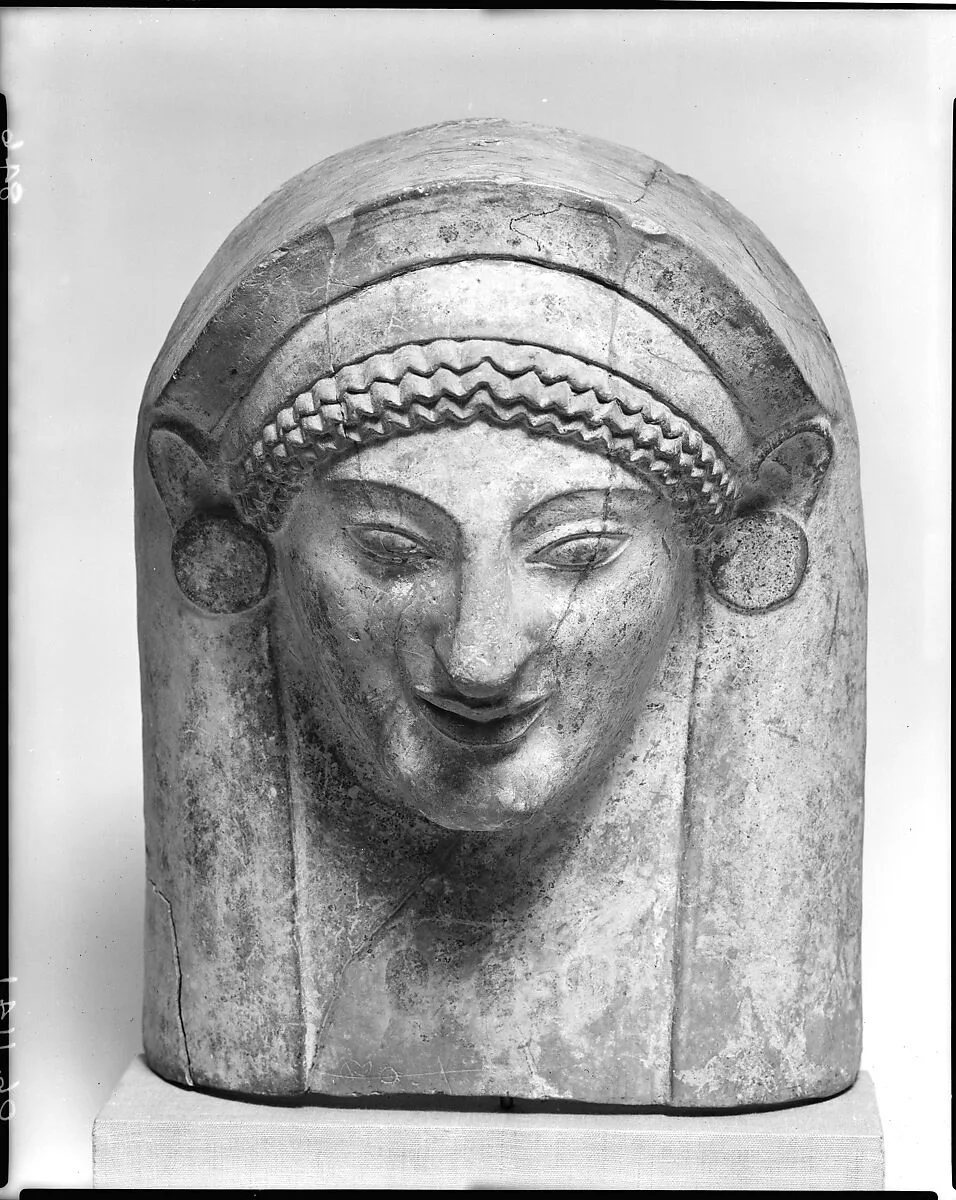 Terracotta protome of a goddess — Unknown