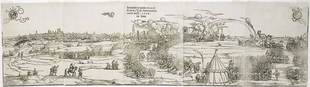 Entry of Charles V into Munich, June 10, 1530 — Sebald Beham