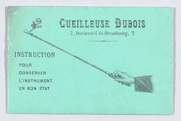 Instruction pour Conserver L'Instrument en Bon État — M. J. Baudry