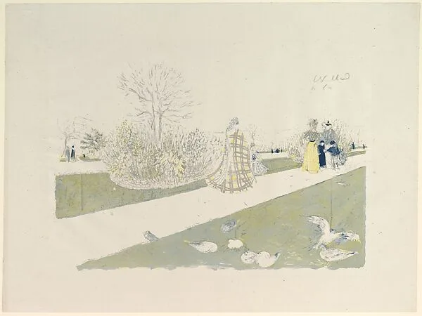 The Tuileries Garden, from Album des Peintres-Graveurs — Edouard Vuillard|Ambroise Vollard