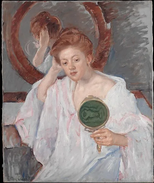 Denise at Her Dressing Table — Mary Cassatt