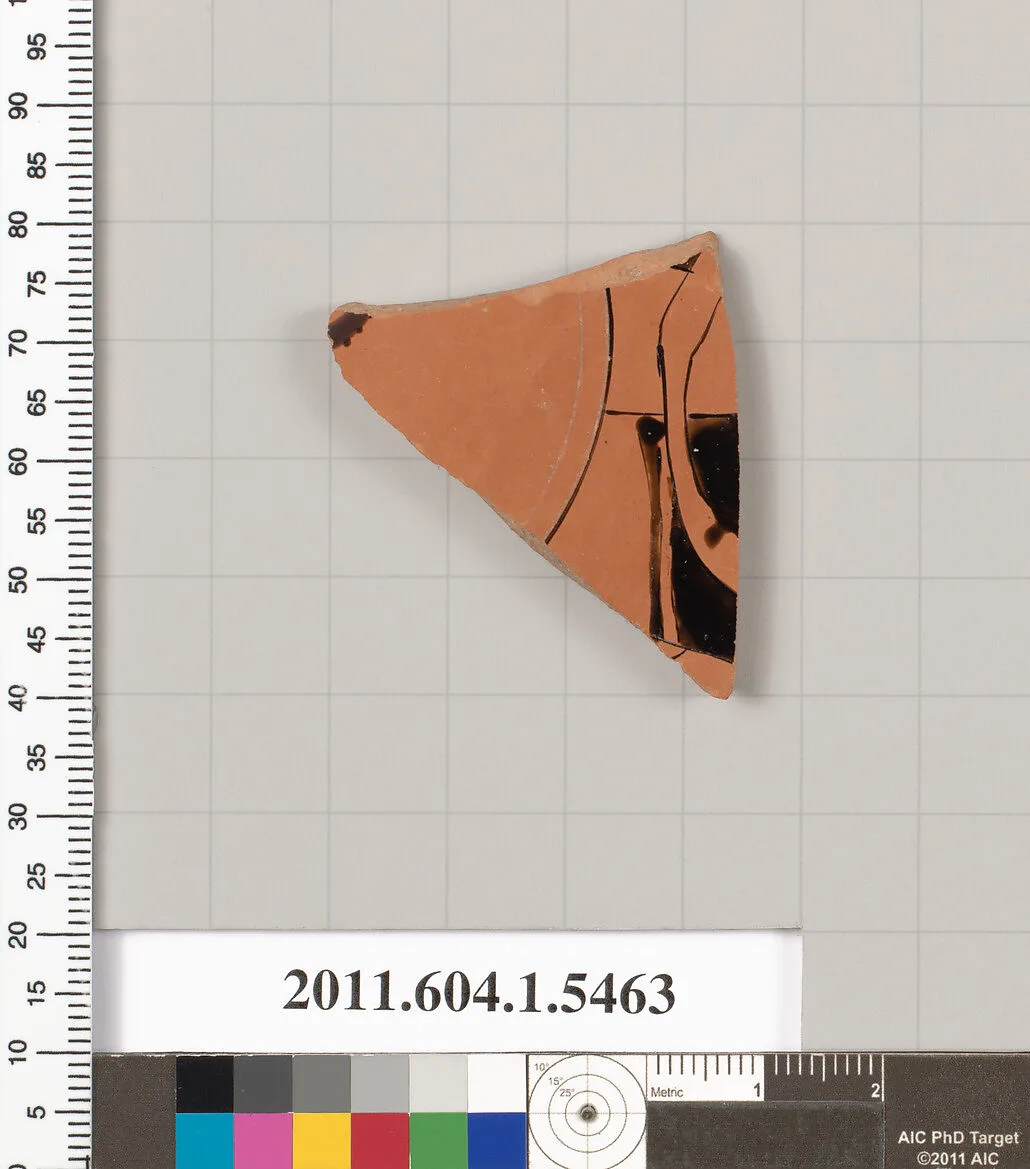 Terracotta fragment of a kylix (drinking cup) — Unknown