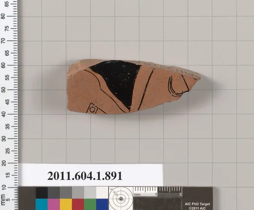 Terracotta fragment of a kylix (drinking cup)