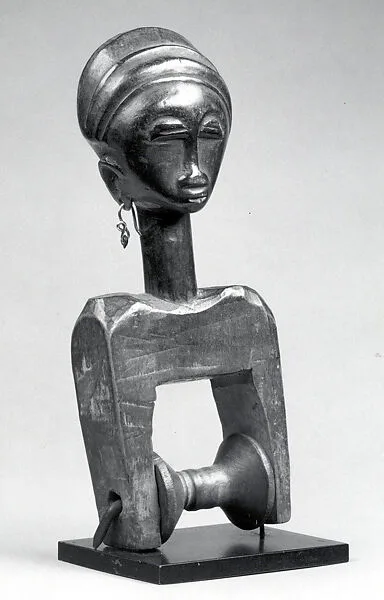 Heddle Pulley with Female Figure — Unknown