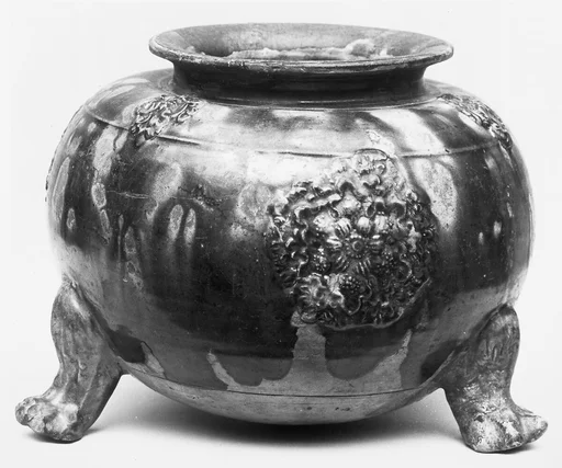 唐 三彩陶香爐|Tripod incense burner