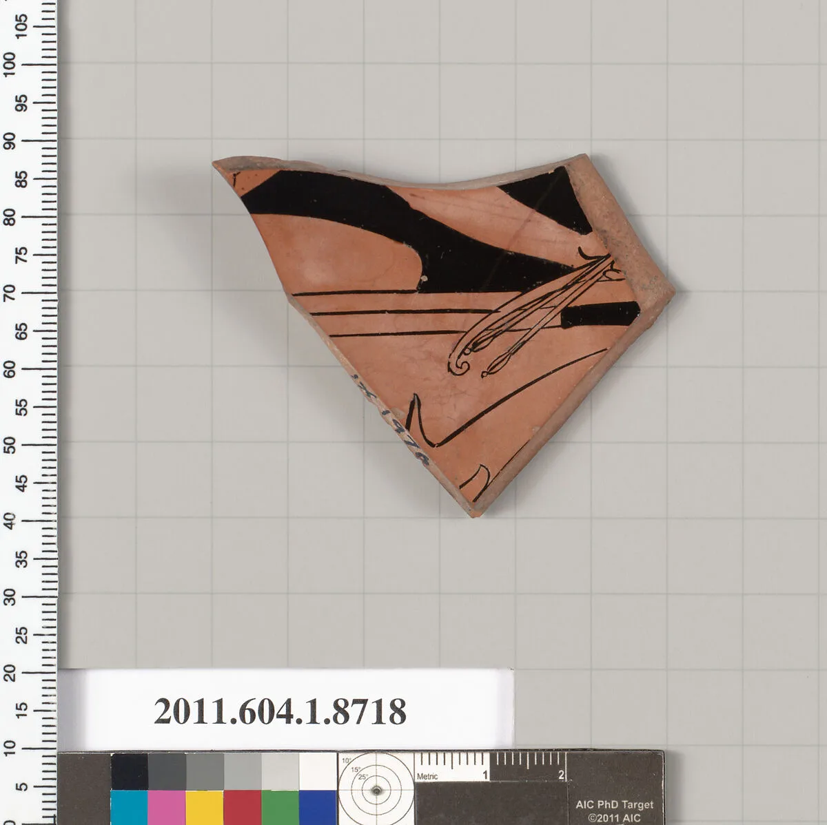 Terracotta fragment of a kylix (drinking cup) — Unknown