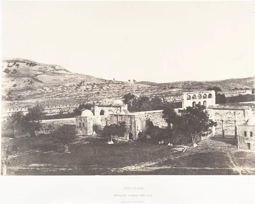 Jérusalem, Mosquée d'Omar, côté Est, Intérieur de l'enceinte, 2