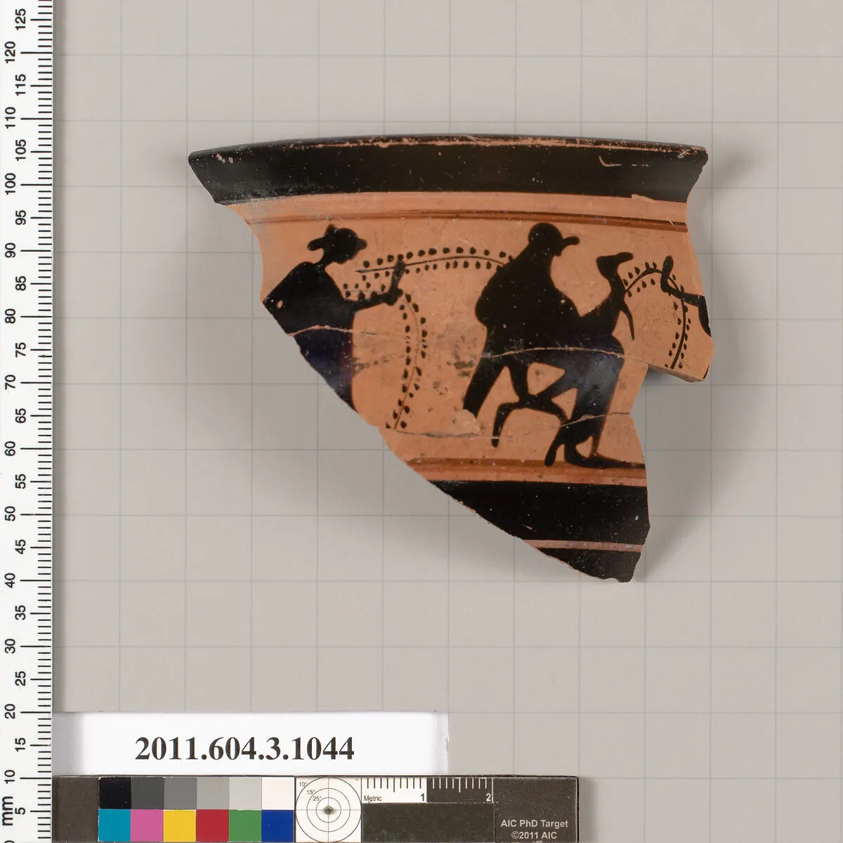 Terracotta fragment of a mastoid (drinking cup with narrow base) — Unknown