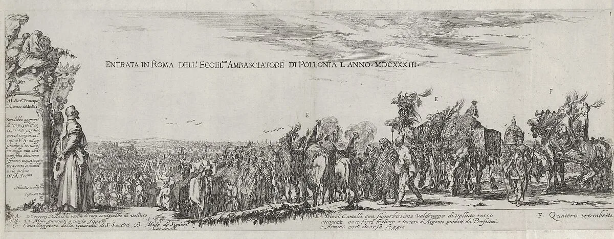 Entry of the Polish Ambassador into Rome — Stefano della Bella