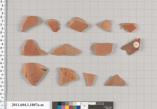 Terracotta rim fragments of kylikes(drinking cups)