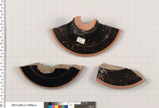 Terracotta fragments of kylikes (drinking cups)