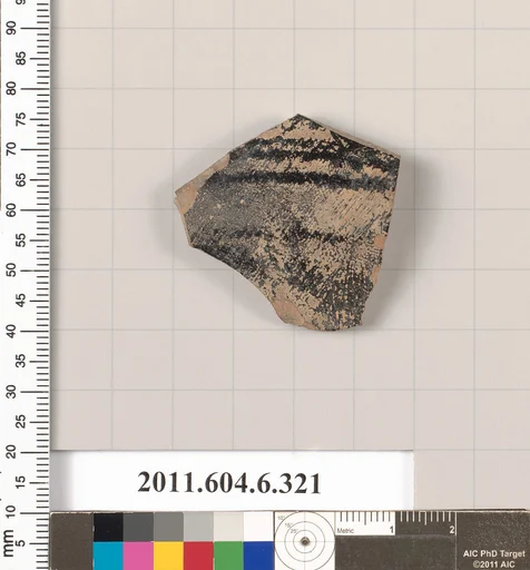 Terracotta fragment of a closed shape