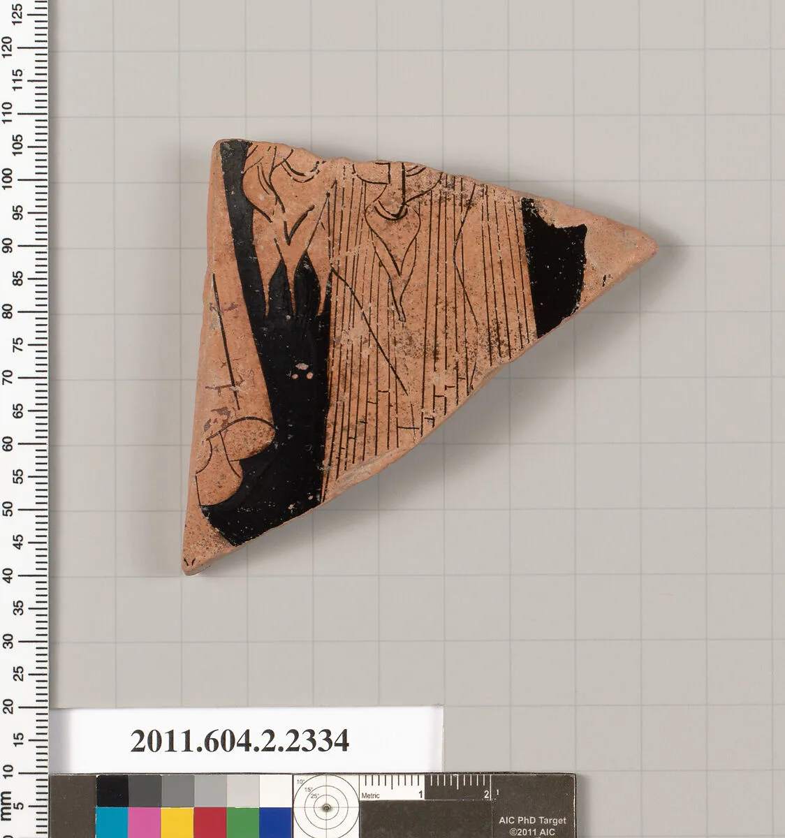Terracotta fragment of a skyphos (deep drinking cup)? — Makron