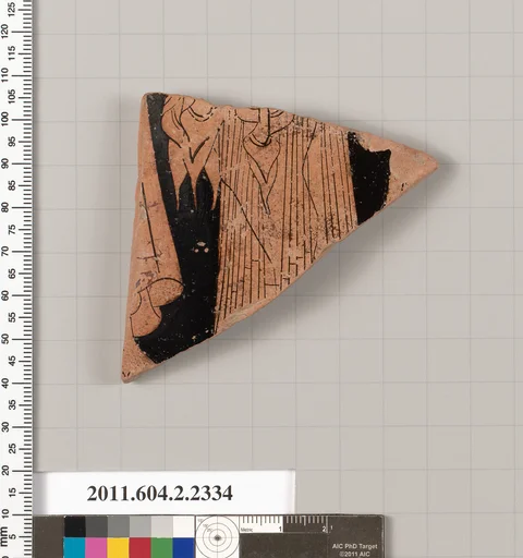 Terracotta fragment of a skyphos (deep drinking cup)?
