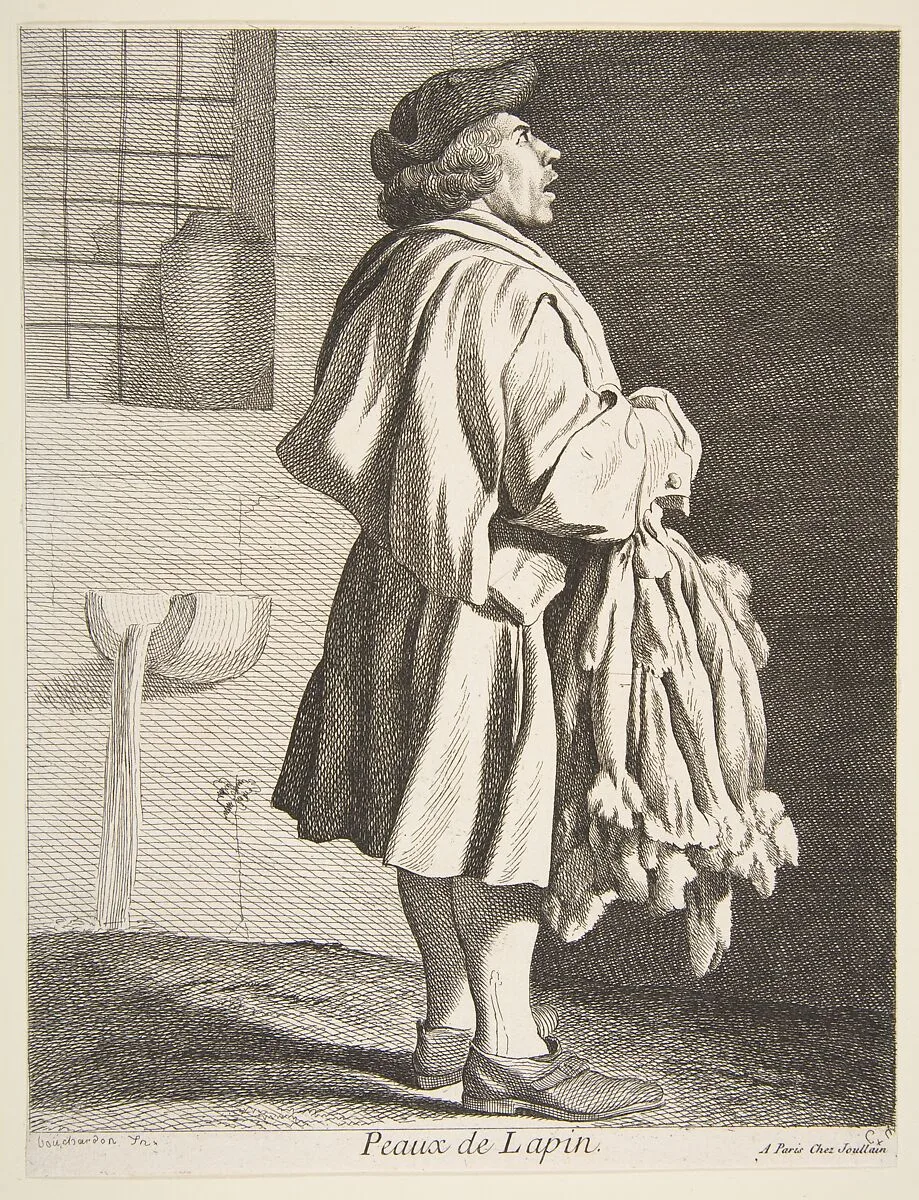 Rabbit Pelt Peddler — Edme Bouchardon|Anne Claude Philippe de Tubières, comte de Caylus|François Joullain