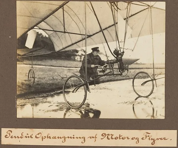 Pendiue Ophanguing of Motor og Flyver. — Jacob Christian Hansen Ellehammer|Vilhelm Ellehammer