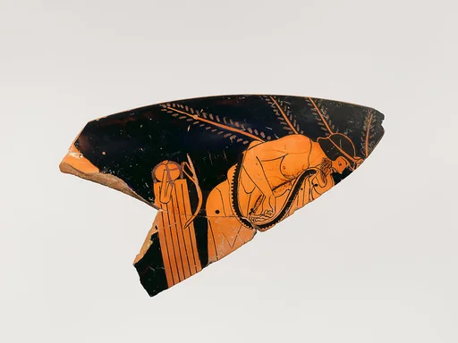 Fragment of a terracotta kylix (drinking cup)