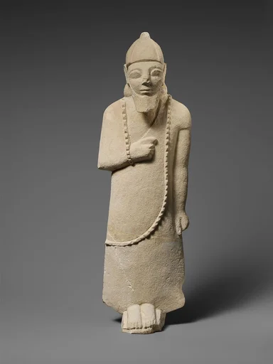 Limestone statuette of a male votary