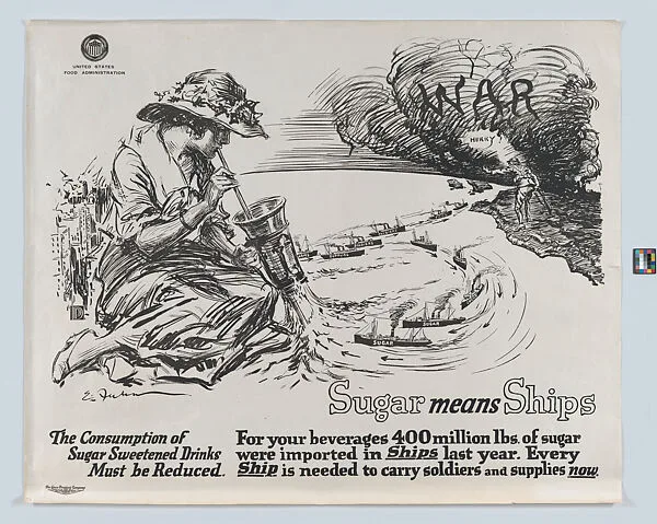 Sugar means ships — United States Food Administration|Carey Printing Company|Ernest Fuhr