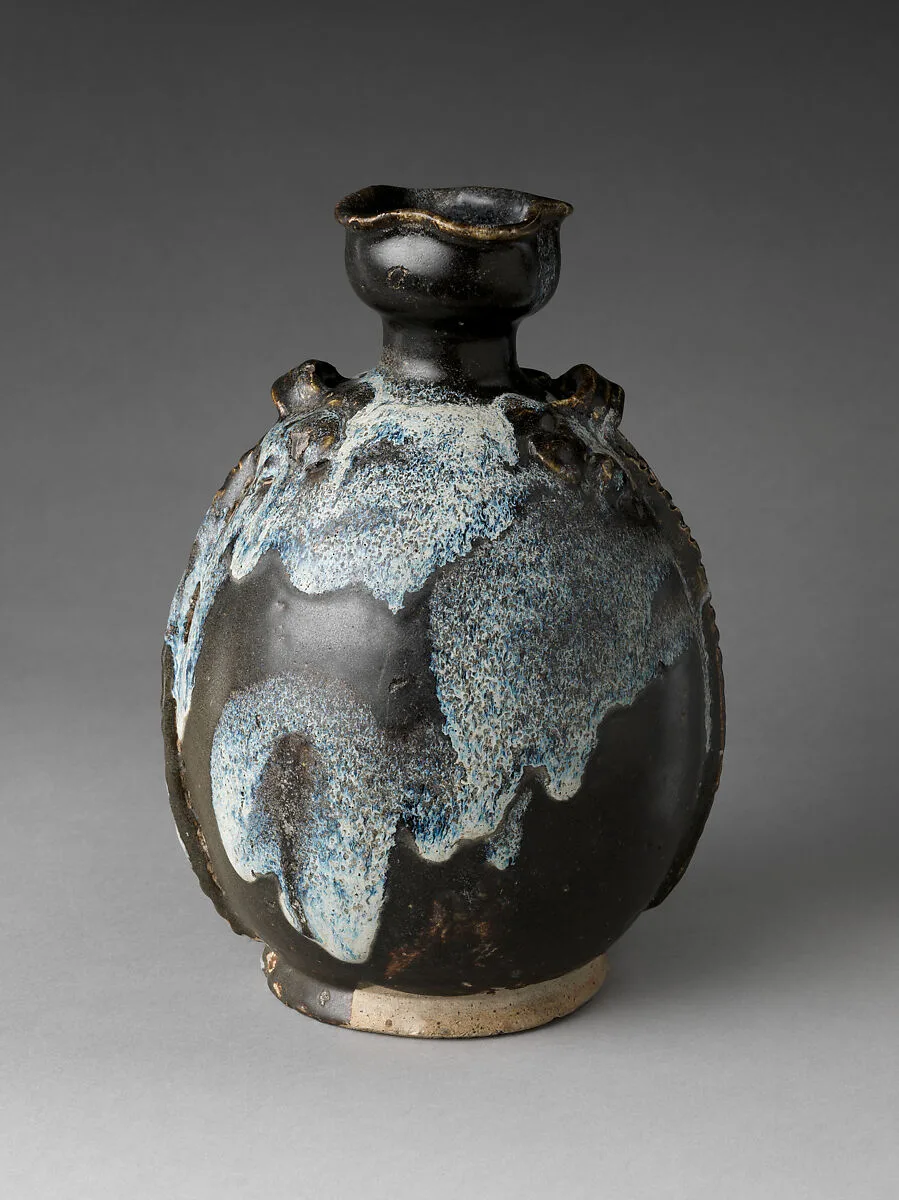 唐 鈞窯瓷扁壶|Flask — Unknown