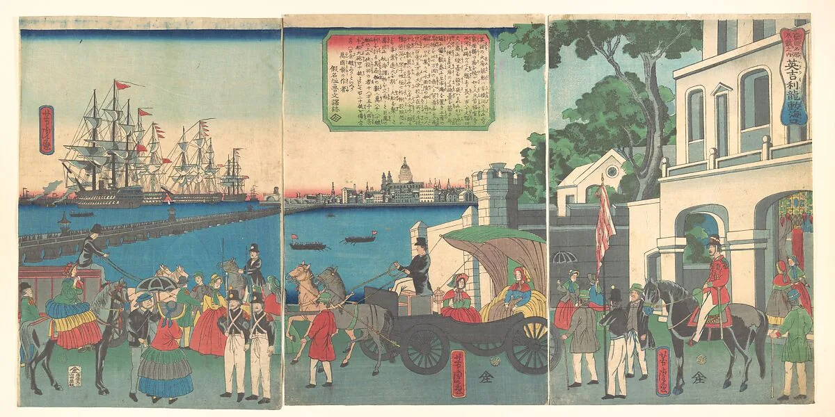 Igirisu Rondon no kaiko|The Port of London England — Utagawa Yoshitora