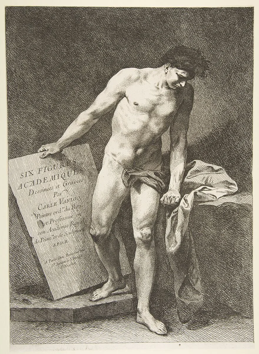 Frontispiece: Six Figures Académiques — Carle (Charles André) Vanloo