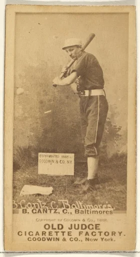 Gantz, Catcher, Baltimore Orioles, from the Old Judge series (N172) for Old Judge Cigarettes