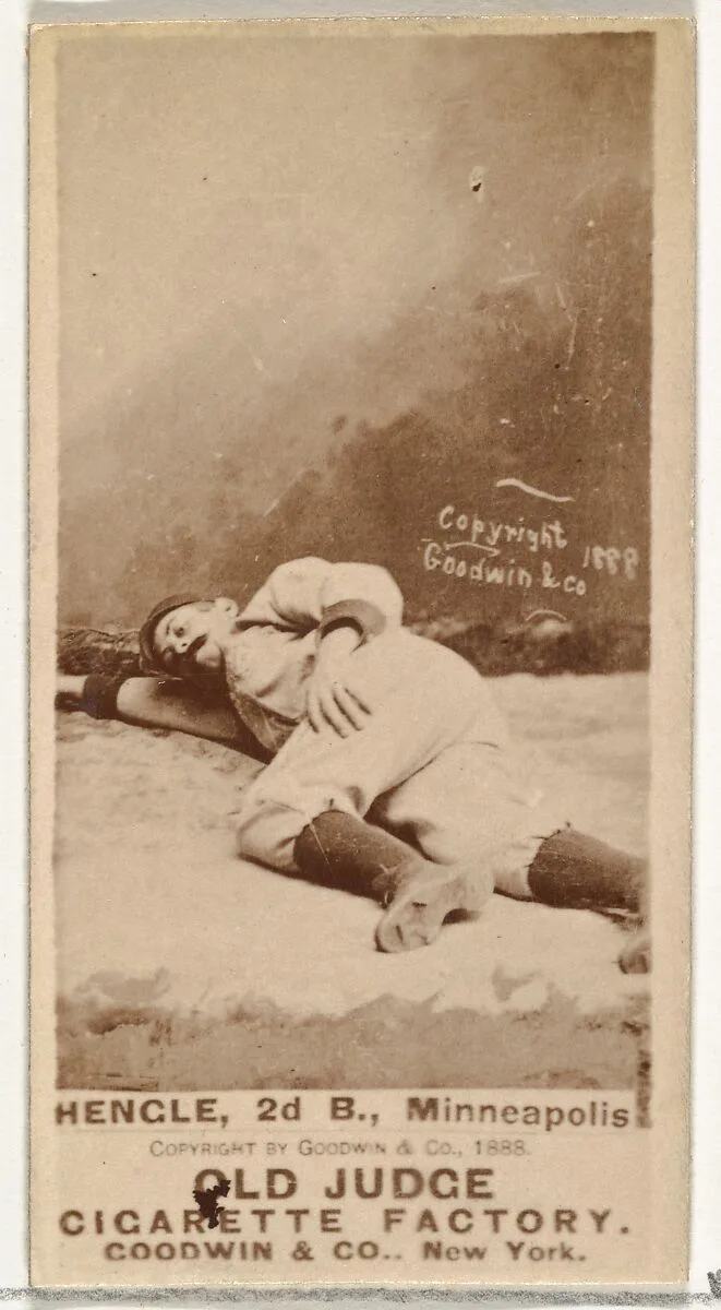 Emery J. "Moxie" Hengel, 2nd Base, Minneapolis, from the Old Judge series (N172) for Old Judge Cigarettes — Goodwin & Company