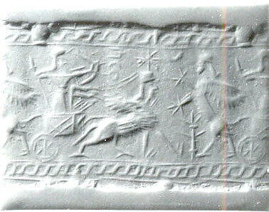 Cylinder seal with chariot hunting scene