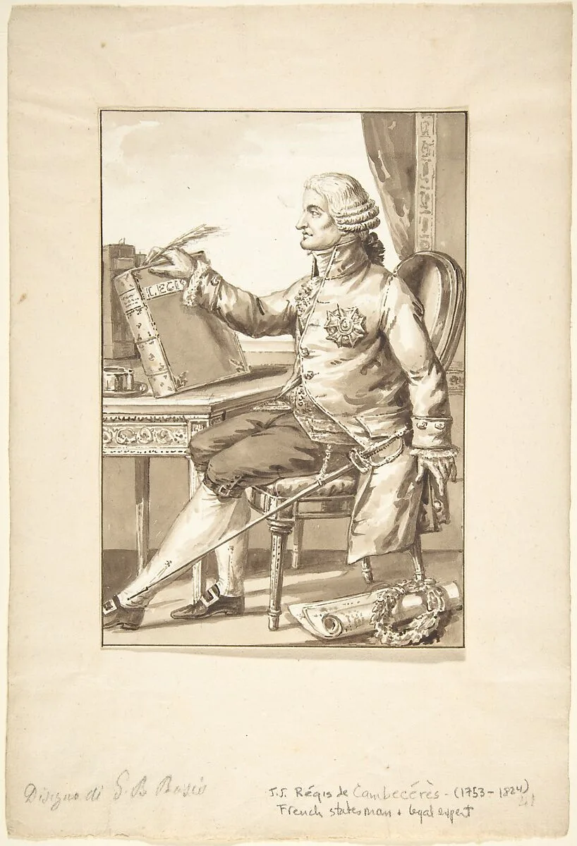 Portrait of J. J. Régis de Cambecérès — Jean-Baptiste-François Bosio