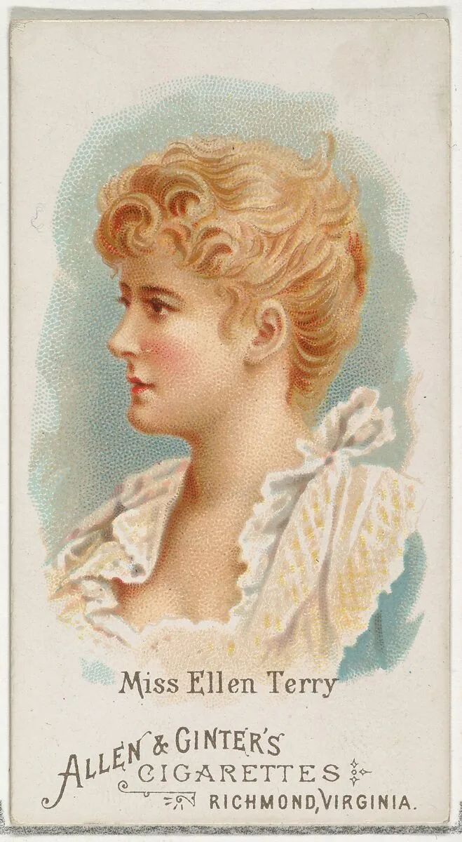 Miss Ellen Terry, from World's Beauties, Series 1 (N26) for Allen & Ginter Cigarettes — Allen & Ginter