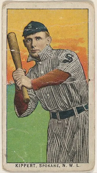 Kippert, Spokane, Northwestern League, from the "Obak Baseball Players" set (T212), issued by the American Tobacco Company to promote Obak Mouthpiece Cigarettes — American Tobacco Company