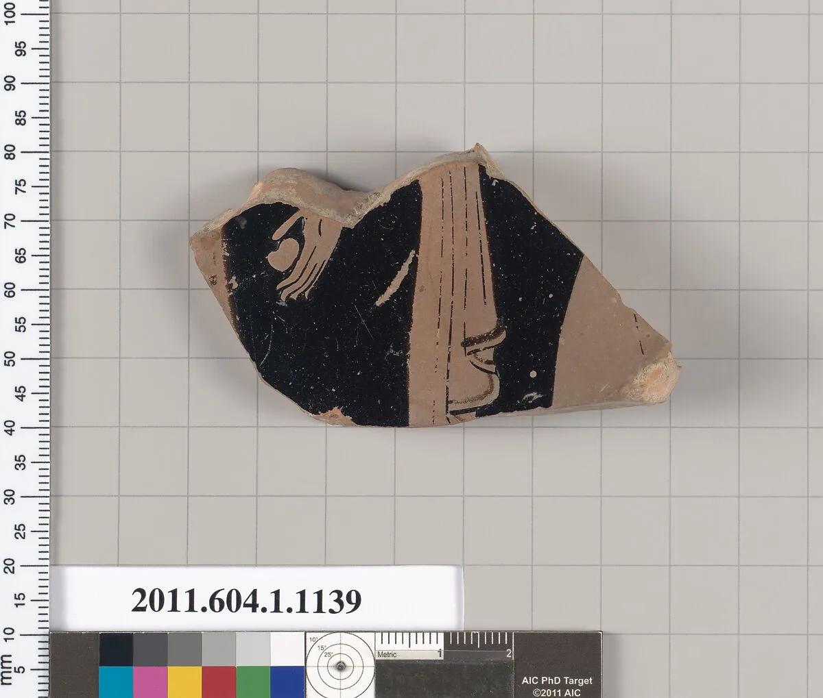 Terracotta fragment of a kylix (drinking cup) — Unknown