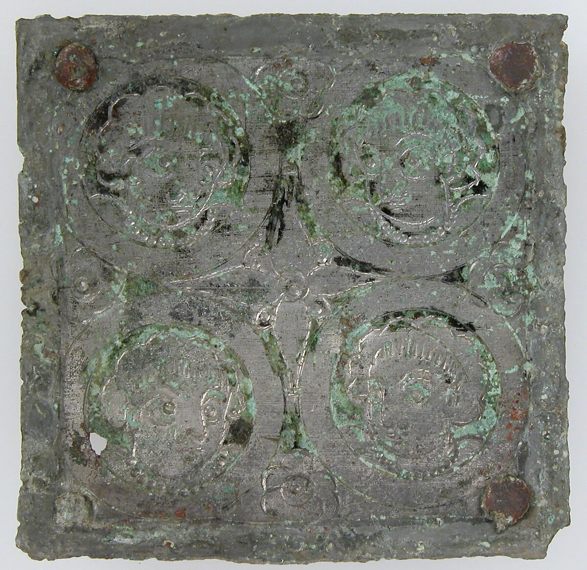 Tinned-Copper Plaque with a Personification — Unknown