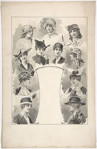Designs for Eleven Women's Hats