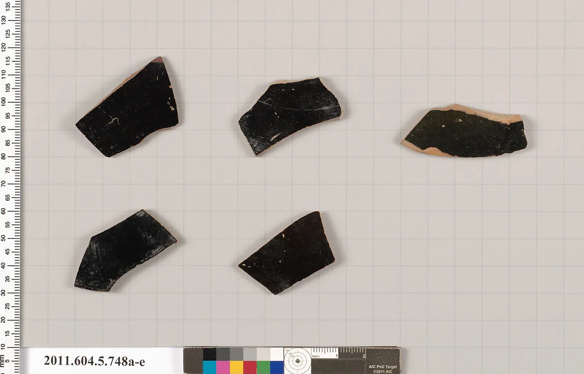 Terracotta fragments of kylikes (drinking cups) — Unknown