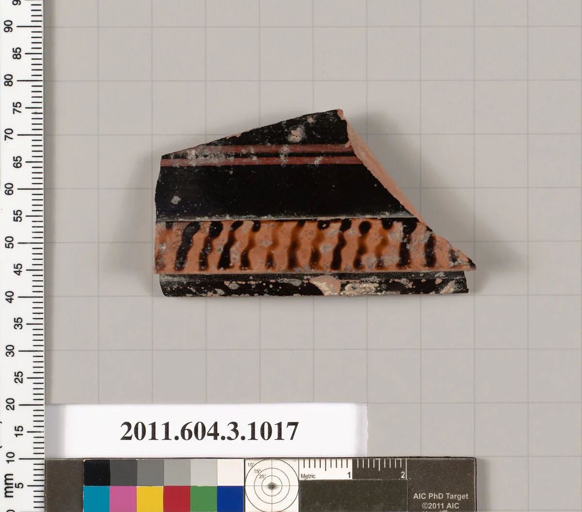 Terracotta fragment of a lekanis (covered dish) — Unknown