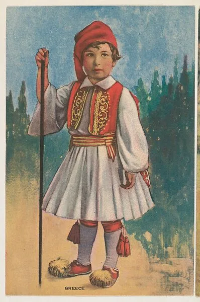 Greece, insert card from the Children, Holidays, Etc. series (D23), issued by the Weber Baking Company — Weber Baking Company