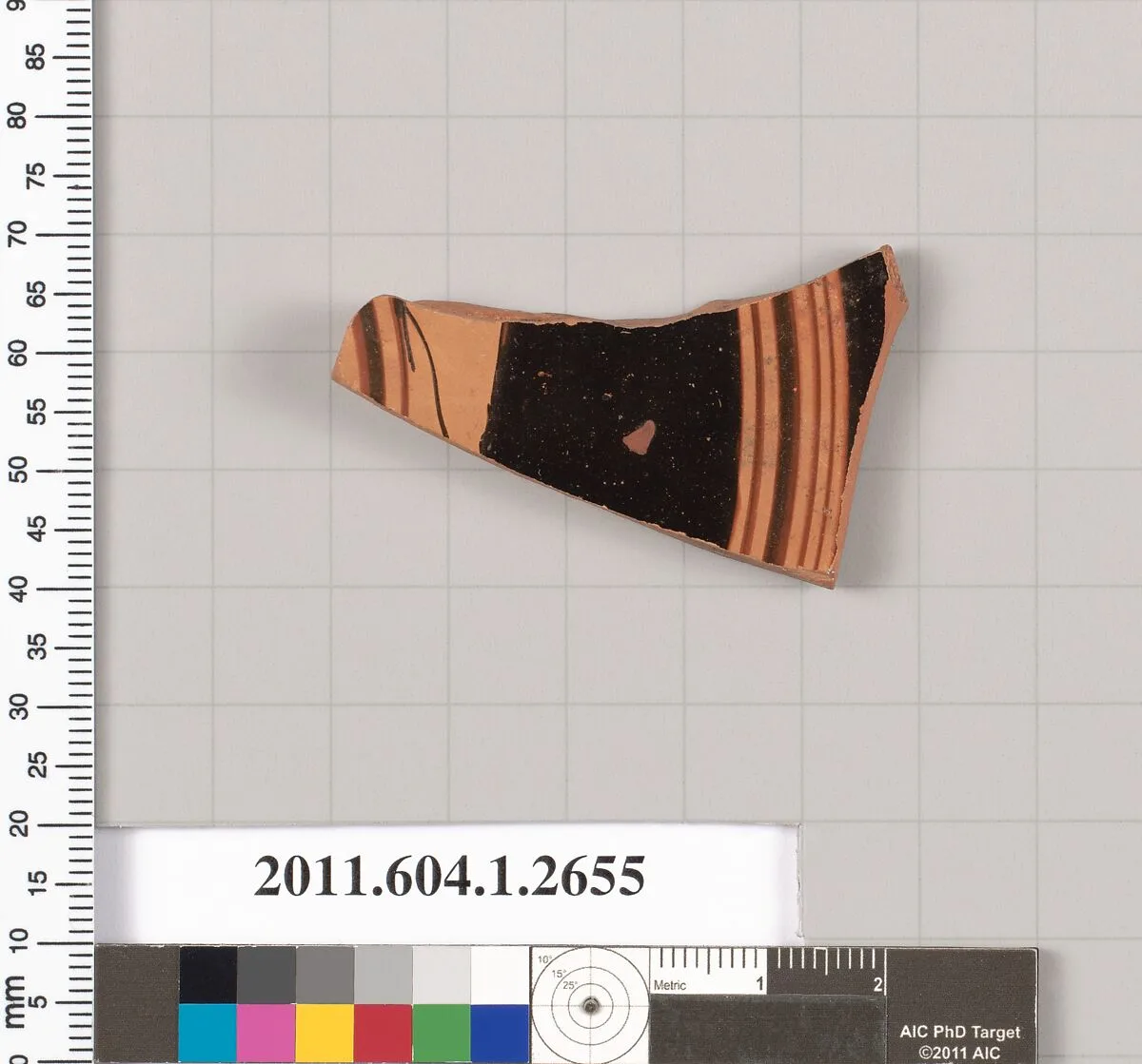 Terracotta fragment of a kylix (drinking cup) — Unknown