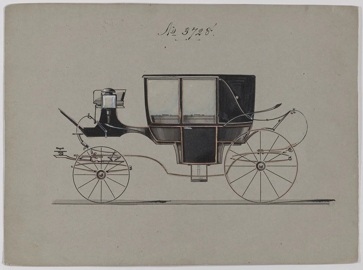 Design for Landau, No. 3728 — Brewster & Co.