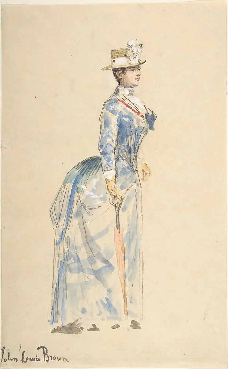 Woman Dressed in Blue — John-Lewis Brown