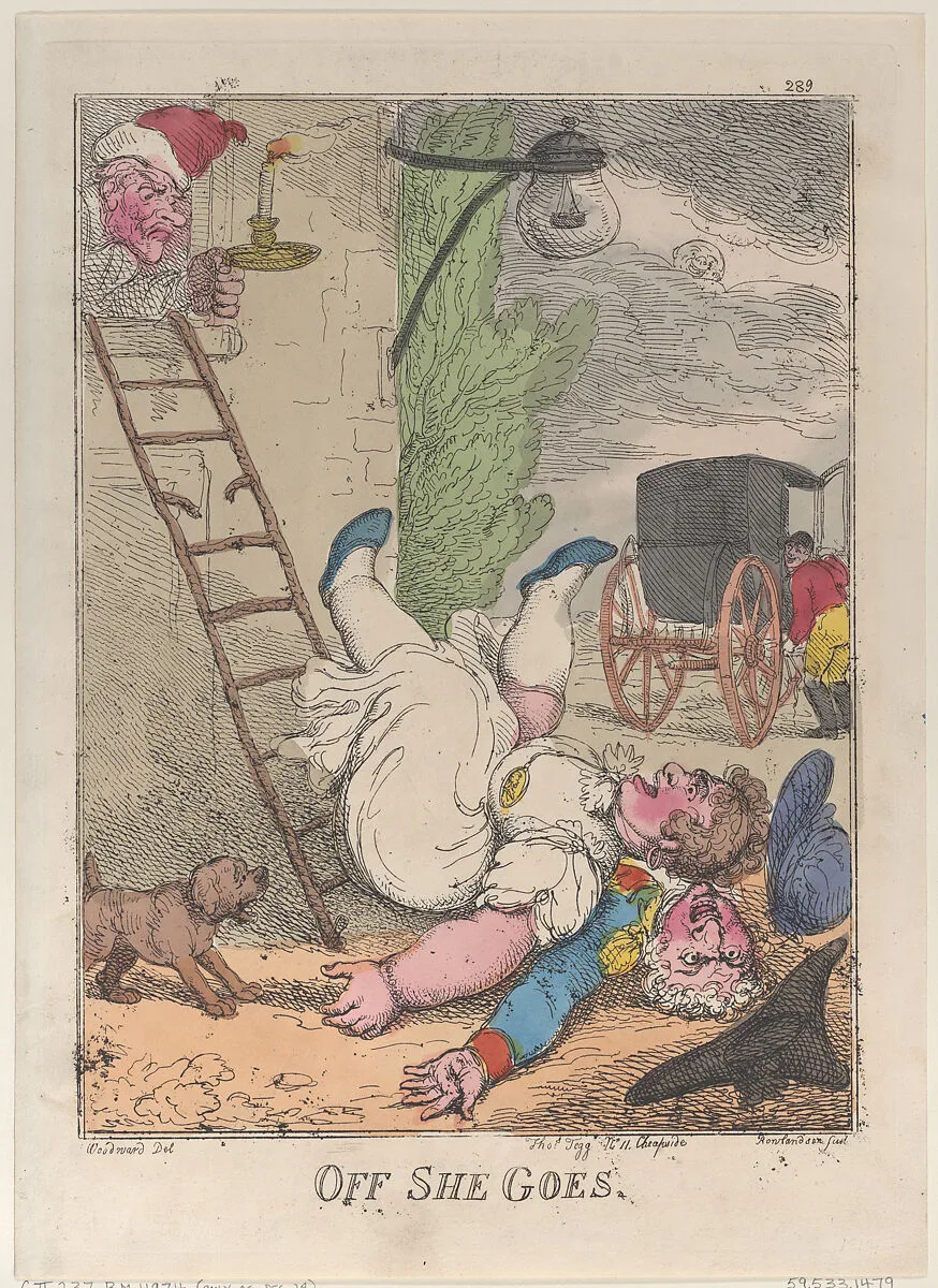 Off She Goes — Thomas Tegg|Thomas Rowlandson|George Murgatroyd Woodward
