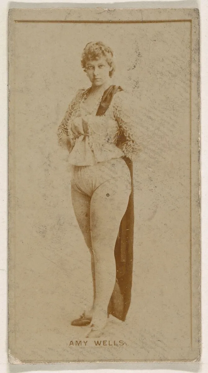 Amy Wells, from the Actresses series (N245) issued by Kinney Brothers to promote Sweet Caporal Cigarettes — Kinney Brothers Tobacco Company