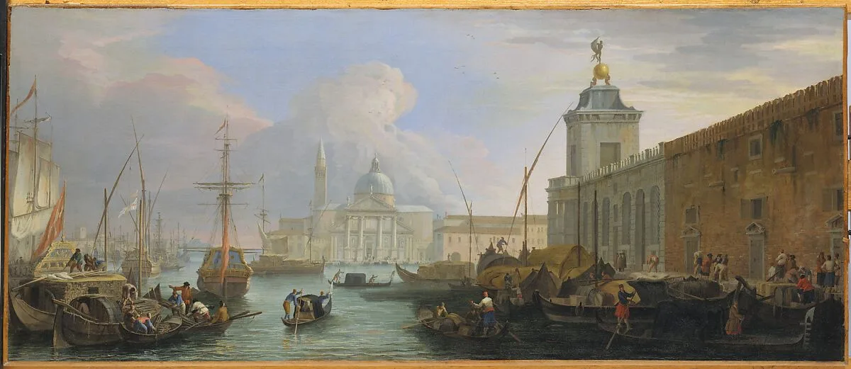 The Bacino, Venice, with the Dogana and a Distant View of the Isola di San Giorgio — Luca Carlevaris