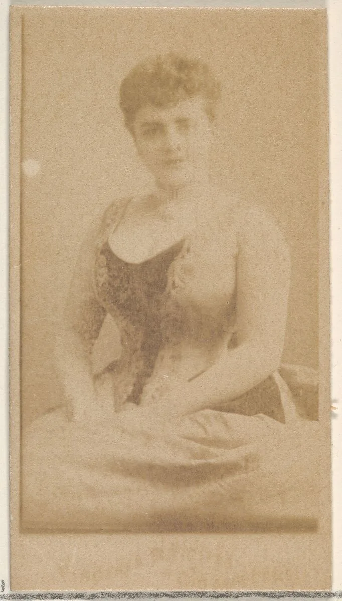 From the Actors and Actresses series (N45, Type 4) for Virginia Brights Cigarettes — Allen & Ginter