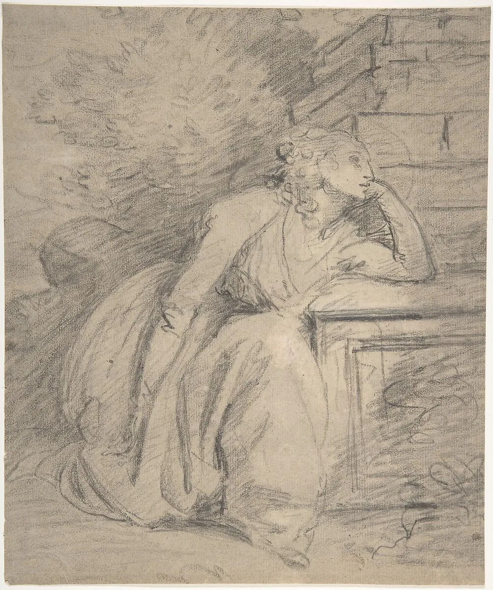 Study of a Seated Woman — John Hoppner