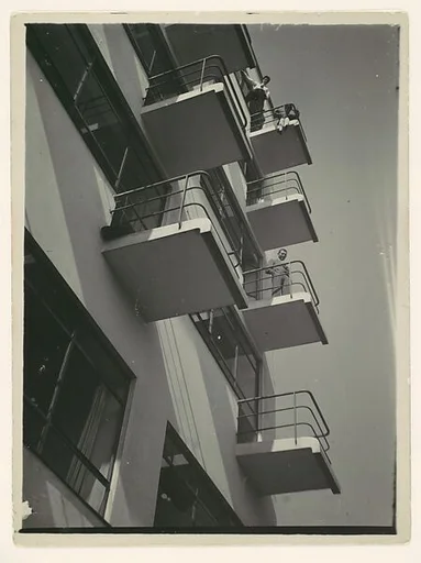 [View of the Bauhaus Studio Wing]