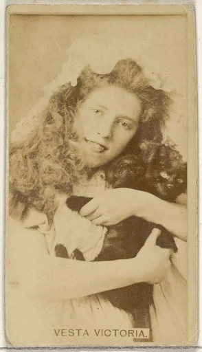Vesta Victoria, from the Actors and Actresses series (N45, Type 8) for Virginia Brights Cigarettes
